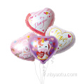 couleur pure amour coeur rouge en aluminium ballons